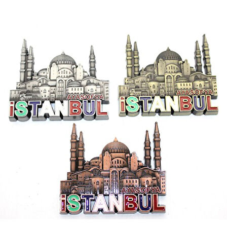 Kapamarka İstanbul Temalı Metal Magnet Model 6