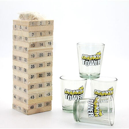 Kapamarka Jenga Shot Bardak Oyunu Model 2