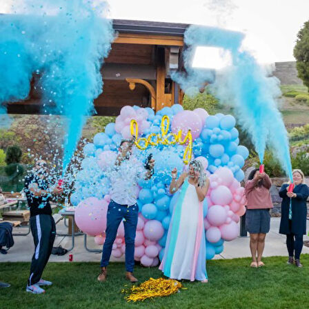 Kapamarka Cinsiyet Tüpü - Gender Reveal Partisi Tüpü Mavi Renk