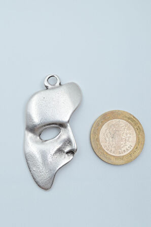 The Phantom Of The Opera - Maske Gümüş Kaplama Kolye Ucu