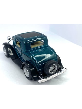 Kinsmart 1932 Ford 3-Window Coupe - Çek Bırak Lisanslı Model Oyuncak Araba 1:34 Yeşil