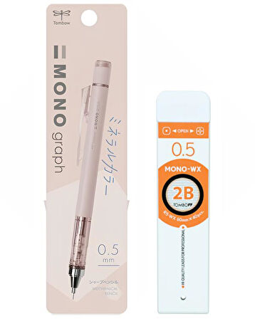 Tombow Mono Graph Kalemi DPA147B ve Tombow Mono Wx Prof Tüp 40lı 2B Set