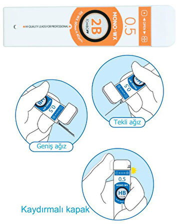 Tombow Mono Graph Kalemi DPA147B ve Tombow Mono Wx Prof Tüp 40lı 2B Set