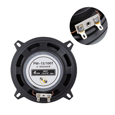 POWERMASTER PW-13T 13 CM 4 OHM 100 WATT TWETEERLI TEKLİ HOPARLÖR