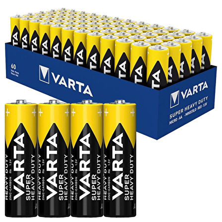 VARTA SUPERLIFE ÇİNKO AA KALEM PİL (60LI PAKET FİYATI)