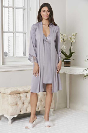 Pierre Cardin 5040 6'lı Modal Gecelik Sabahlık Çeyiz Seti Royal