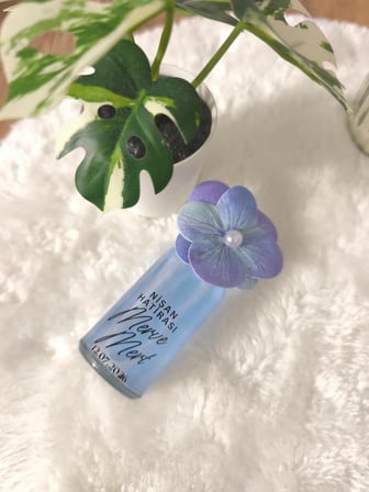 Pamuğum Atelier Ortanca Çiçekli 30 ml İnci Tozlu Kolonyalı Cam Şişe Hediyelik (25 Adet)