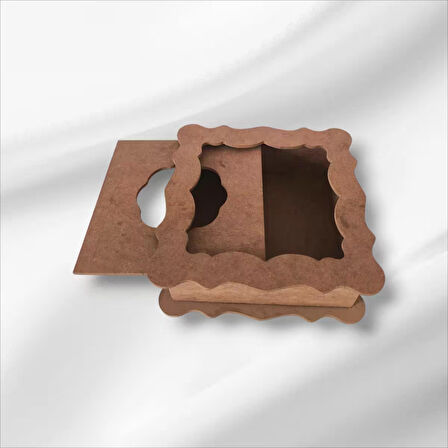 Ahşap Boyanabilir Dekoratif Peçetelik