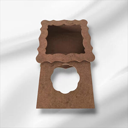 Ahşap Boyanabilir Dekoratif Peçetelik