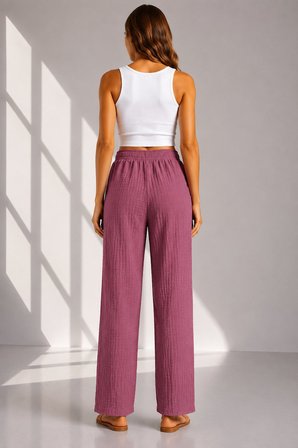 Intive Cool Comfort Müslin/Waffle Kumaş İç Göstermez Pamuklu Nefes Alabilir Rahat Yazlık Pantolon