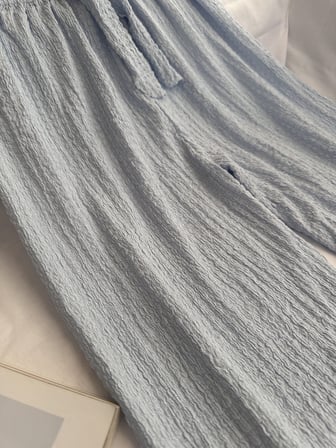 Intive Cool Comfort Waffle Kumaş Pamuklu Nefes Alabilir Basic Yazlık Jogger Pantolon (Cepsiz)