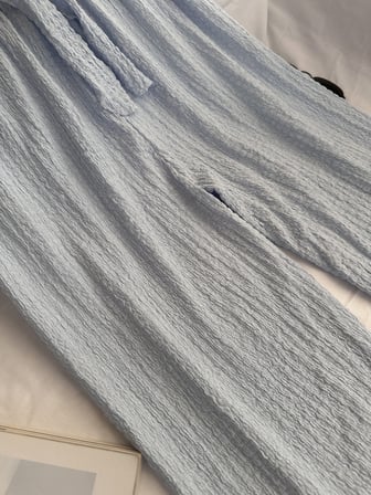 Intive Cool Comfort Waffle Kumaş Pamuklu Nefes Alabilir Basic Yazlık Jogger Pantolon (Cepsiz)