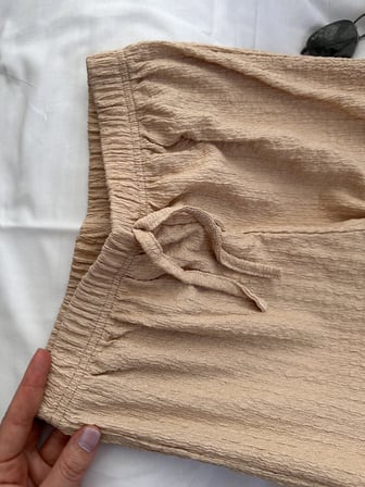 Intive Cool Comfort Waffle Kumaş Pamuklu Nefes Alabilir Basic Yazlık Jogger Pantolon (Cepsiz)