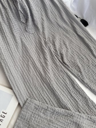 Intive Cool Comfort Waffle Kumaş Pamuklu Nefes Alabilir Basic Yazlık Jogger Pantolon (Cepsiz)