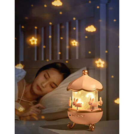 Tavşan Atlıkarınca Multifonksiyon Projektör 