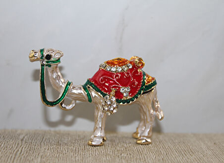 Swarovski Taşlı Minik Figür - Deve Model 2 