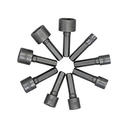 9 Parça Manyetik Somun Adaptörü 
