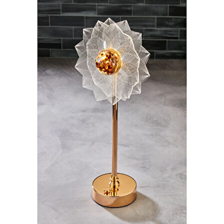 Çiçek Tasarımlı LED Masa Lambası 