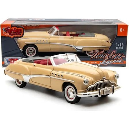 Motormax 1:18 1949 Buick Roadmaster -Krem Model Araba