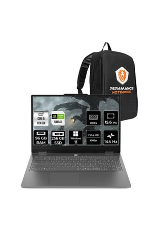 LOQ Essential i5 13450HX 96GB 256GB SSD RTX5050/8GB 65W 15.6" FHD W11P Gaming Laptop