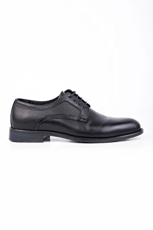 Siyah %100 Deri Analin Bağcıksız-Tokasız Classic Ayakkabı 1033245171_001