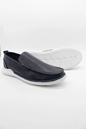 Koyu Lacivert Analin  Bağcıksız-Tokasız Ayakkabı 1033250170