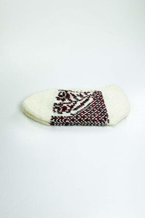 2 Çift El Örgüsü Kışlık Şık Kadın Yün Patik Set 1