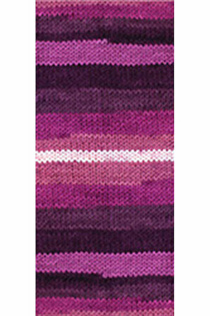 5 Adet Vega Stripe Premium Akrilik El Örgü İpi Yünü No: 82413