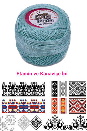 Kaplan Etamin Ve Kanaviçe İpi 8 No Kod/Renk: 943 - Royaleks