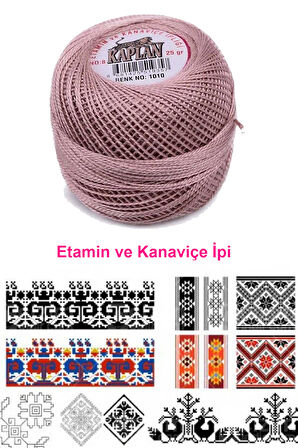 Kaplan Etamin Ve Kanaviçe İpi 8 No Kod/Renk: 1010 - Royaleks
