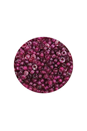Dökme Cam Kum Boncuk (11/0) 2 mm - 20 Gram -  Mor - BNC005