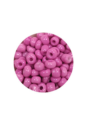 Dökme Cam Kum Boncuk Büyük Boy (6/0) 4 mm - 60 Gram - Eflatun - BNC121