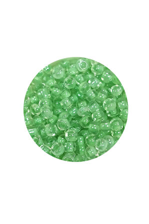 Dökme Cam Kum Boncuk (8/0) 3 mm - 60 Gram - Şeffaf Açık Yeşil - BNC191