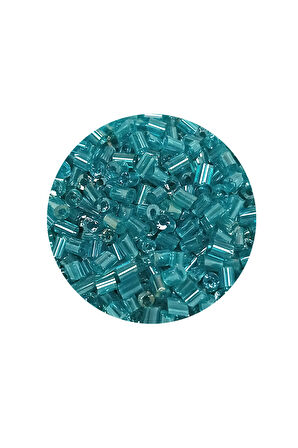 Kesme Cam Boncuk 2mm - 60 Gram - Şeffaf Turkuaz - BNC364