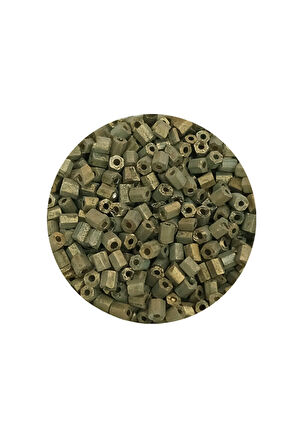 Kesme Cam Boncuk 2mm - 60 Gram - Mat Asker Yeşili - BNC365