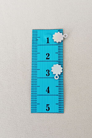 Oya Abiye Bileklik Kolye Pleksi Metalik Plastik Pul Gümüş Renk 24 gram 300 adet - BNC578