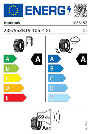 Hankook 235/55zr19 105y xl ion evo suv ık01a ev Suv Yaz 2024