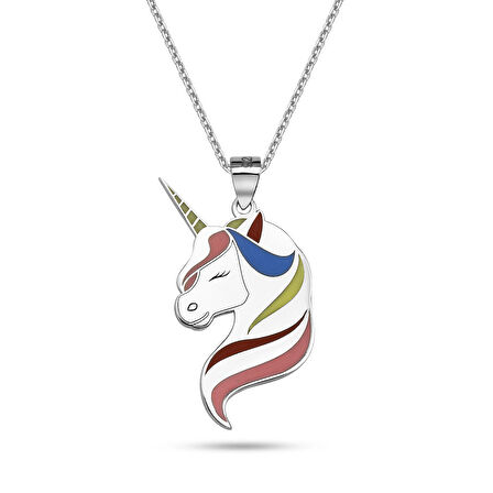 Unicorn Kolye - Gümüş