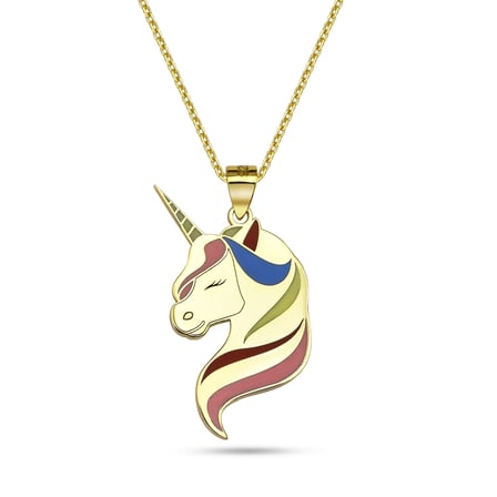 Unicorn Kolye - Altın