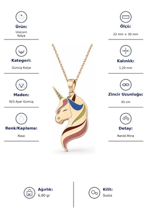 Unicorn Kolye - Rose