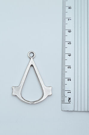 Assassin's Creed Gümüş Kaplama Kolye Ucu
