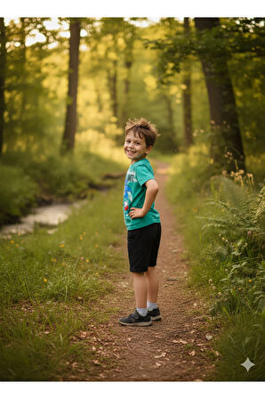 Erkek Çocuk Şortlu Takım Sonicli