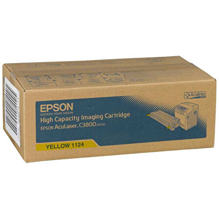 Epson C3800-C13S051124 Sarı Orijinal Toner Yüksek Kapasiteli