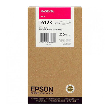 Epson T6123-C13T612300 Kırmızı Orijinal Kartuş