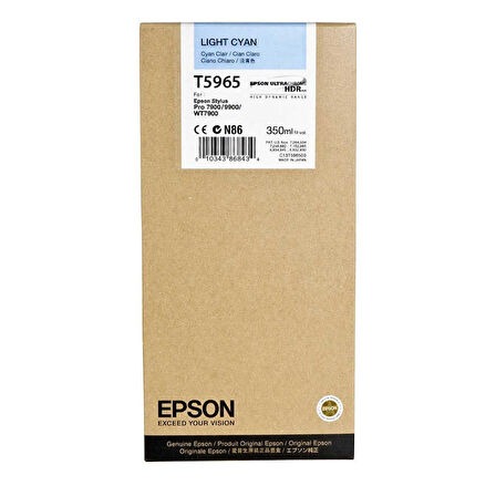 Epson T5965-C13T596500 Açık Mavi Orijinal Kartuş