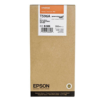 Epson T596A-C13T596A00 Turuncu Orijinal Kartuş