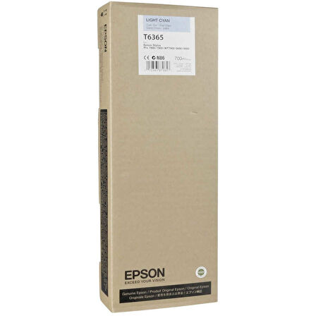 Epson T6365-C13T636500 Açık Mavi Orijinal Kartuş