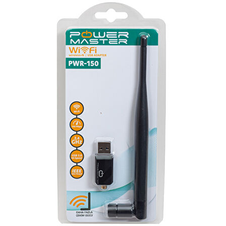 150 MBPS 7601 İŞLEMCİLİ USB KABLOSUZ ANTENLİ WİFİ ADAPTÖR CDLİ 