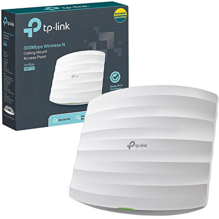 TP-LINK EAP115 300 MBPS POE KABLOSUZ N TAVAN TİPİ ACCESS POINT 
