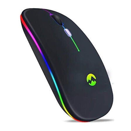 SM-BT11 USB SİYAH 2IN1 BLUETOOTH 2.4GHZ ŞARJ EDİLEBİLİR KABLOSUZ MOUSE 